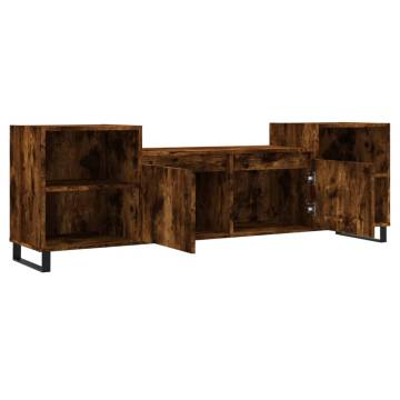 TV Cabinet Smoked Oak 160x35x55 cm | Stylish Storage Solution