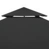 Gazebo Cover Canopy Replacement 3x3m Dark Grey - 310g/m²