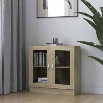 Vitrine Cabinet Sonoma Oak - Stylish & Durable Storage Solution