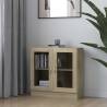 Vitrine Cabinet Sonoma Oak 82.5x30.5x80 cm Engineered Wood Colour sonoma oak Quantity in Package 1 Height 80 cm 