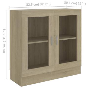 Vitrine Cabinet Sonoma Oak - Stylish & Durable Storage Solution