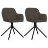 Swivel Dining Chairs - Dark Grey Velvet (Set of 2) | HipoMarket