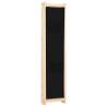 Stylish 4-Panel Black Room Divider - 160x170x4 cm | HipoMarket