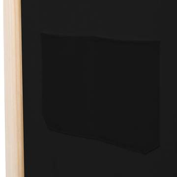 Stylish 4-Panel Black Room Divider - 160x170x4 cm | HipoMarket