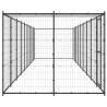 Outdoor Dog Kennel Steel with Roof - 21.78 m² | HipoMarket