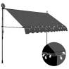 Manual Retractable Awning with LED 250 cm Anthracite Colour anthracite Quantity in Package 1 Width 250 cm 