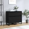 Sideboards 2 pcs Black 40x35x70 cm Engineered Wood Colour black Quantity in Package 2 