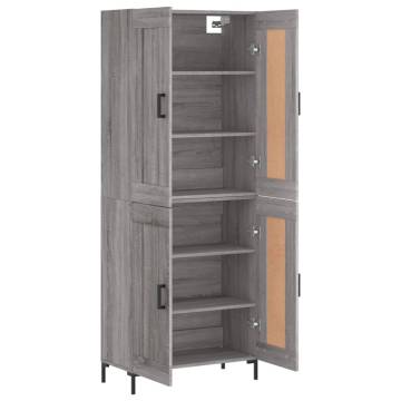 Highboard Grey Sonoma - Stylish Storage Solution | HipoMarket