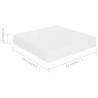 Stylish High Gloss White Floating Wall Shelf - 23x23.5cm