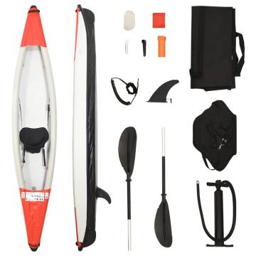 Inflatable Kayak Red 375x72x31 cm - Durable & Easy to Store