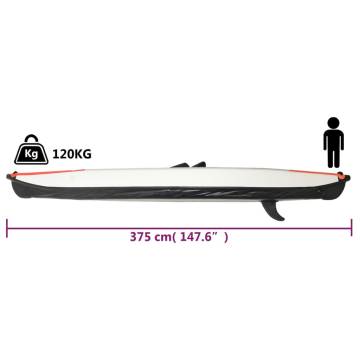 Inflatable Kayak Red 375x72x31 cm - Durable & Easy to Store