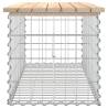 Garden Bench Gabion Design - Solid Pine Wood 103x44x42 cm