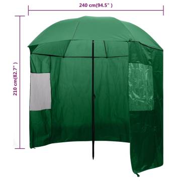 Fishing Umbrella Green 240x210 cm | Durable & Waterproof