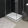 Shower Base Tray with Dots White 90x70x4 cm - Durable ABS