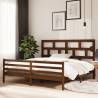 Bed Frame Honey Brown Solid Wood Pine 200x200 cm Colour honey brown Size 200 x 200 cm 