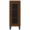 Stylish Highboard Brown Oak - 34.5x34x180 cm | HipoMarket