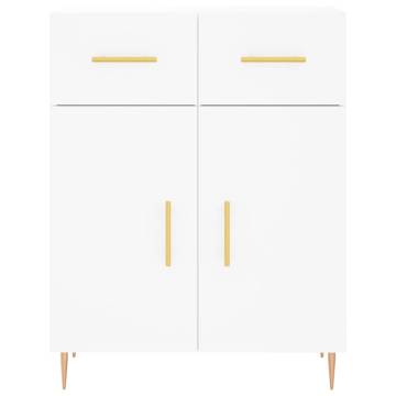 Stylish Highboard White 69.5x34x180 cm - Elegant Storage Solution