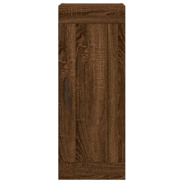 Stylish Highboard Brown Oak - 34.5x34x180 cm | HipoMarket