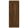 Stylish Highboard Brown Oak - 34.5x34x180 cm | HipoMarket