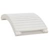 Sun Loungers 2 pcs White Solid Acacia Wood for Outdoor Relaxation