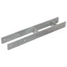 Fence Anchors 6 pcs Silver - Durable Galvanised Steel | HipoMarket