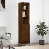 Highboard Brown Oak - Stylish Engineered Wood Storage Unit