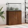 Aquarium Stand Brown Oak 81x36x73 cm Engineered Wood Colour brown oak Size 81 x 36 x 73 cm 