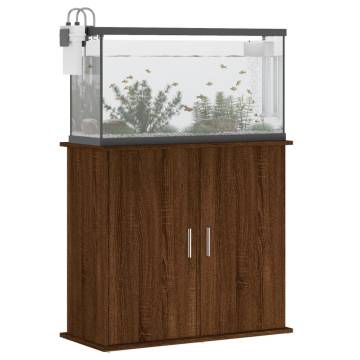 Aquarium Stand Brown Oak - Durable Engineered Wood 81x36x73 cm