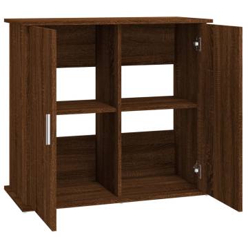 Aquarium Stand Brown Oak - Durable Engineered Wood 81x36x73 cm