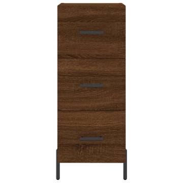 Highboard Brown Oak - Stylish Engineered Wood Storage Unit