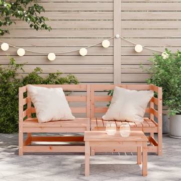 Garden Sofas Corner - 2 pcs Solid Wood Douglas | Hipo Market