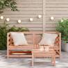 Garden Sofas Corner - 2 pcs Solid Wood Douglas | Hipo Market