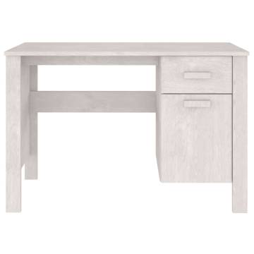 Desk HAMAR White - Solid Wood Pine Writing Desk