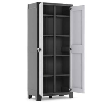 Keter Titan Black & Grey Storage Cabinet - 182 cm