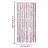 Fly Curtain Silver Grey & Pink 90x220 cm - Insect Protection