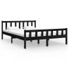 Black Solid Wood Bed Frame 120x200 cm | Quality & Style