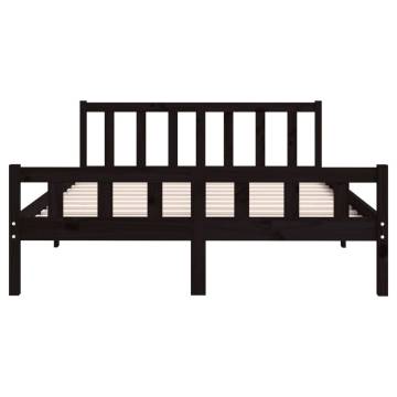 Black Solid Wood Bed Frame 120x200 cm | Quality & Style