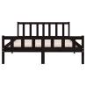 Black Solid Wood Bed Frame 120x200 cm | Quality & Style