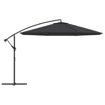 Cantilever Umbrella with Aluminium Pole 350 cm Black