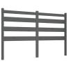 Stylish Grey Pine Bed Headboard - 206x4x100 cm