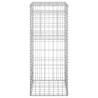 Gabion Basket Posts Set - Durable Iron Garden Decor 40x40x100 cm