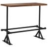 Bar Set 5 Piece Solid Reclaimed Wood - Industrial Style