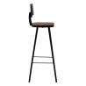 Bar Set 5 Piece Solid Reclaimed Wood - Industrial Style