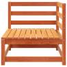 Garden Sofa 2-Seater - Wax Brown Solid Pine Wood