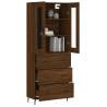 Elegant Highboard Brown Oak - Stylish Storage Solution