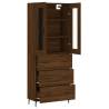 Elegant Highboard Brown Oak - Stylish Storage Solution