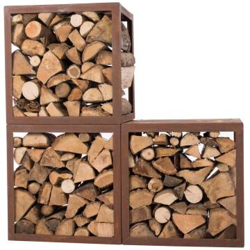 RedFire Firewood Storage Hodr Rust | Durable Steel Log Rack