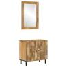 2 Piece Bathroom Cabinet Set Solid Wood Mango Colour natural Material solid mango wood Number of 2 