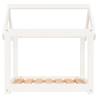 Comfortable White Dog Bed - Solid Pine Wood 71x55x70 cm