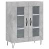 Stylish Highboard Concrete Grey | Durable Engineered Wood